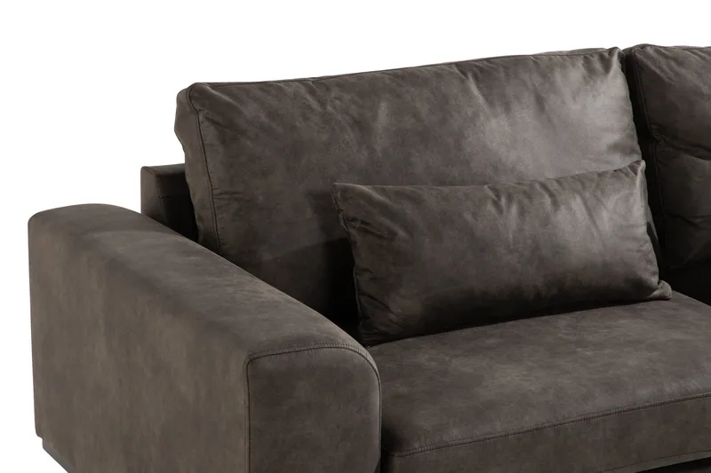 Copenhagen 3-personers Sofa i Kunstlæder - Mørkegrå - Møbler - Sofaer - Lædersofaer