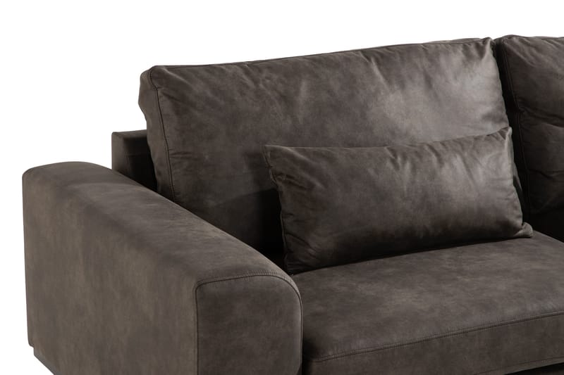 Copenhagen 3-personers Sofa i Kunstlæder - Mørkegrå - Møbler - Sofaer - Lædersofaer