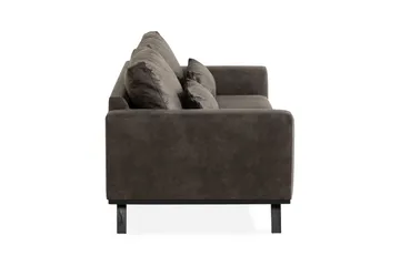 Copenhagen 3-personers Sofa i Kunstlæder - Mørkegrå - Møbler - Sofaer - Lædersofaer