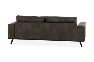 Copenhagen 3-personers Sofa i Kunstlæder - Mørkegrå - Møbler - Sofaer - Lædersofaer