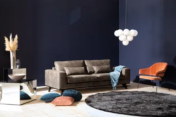 Copenhagen 3-personers Sofa i Kunstlæder - Mørkegrå - Møbler - Sofaer - Lædersofaer