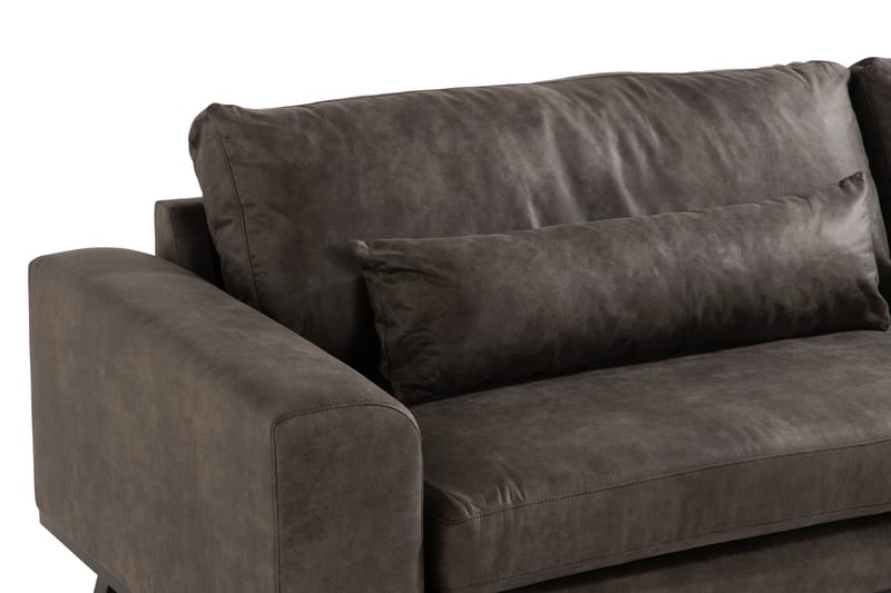 Copenhagen 4-personers Sofa i Kunstlæder - Mørkegrå - Møbler - Sofaer - Lædersofaer