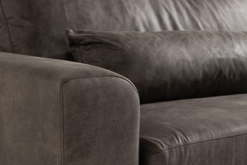 Copenhagen 4-personers Sofa i Kunstlæder - Mørkegrå - Møbler - Sofaer - Lædersofaer