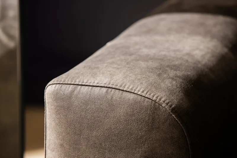 Copenhagen 5-personers Højrevendt U-formet Sofa med Divan og Chaiselong i Kunstlæder - Mørkegrå - Møbler - Sofaer - Lædersofaer