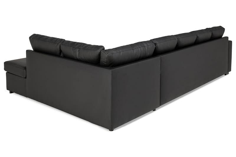 Crazy U-sofa XL Chaiselong Venstre - Sort Kunstlæder - U Sofa