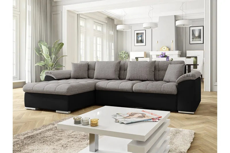 Diana Sovesofa med diva 280x160x76 cm - Møbler - Sofaer - Lædersofaer