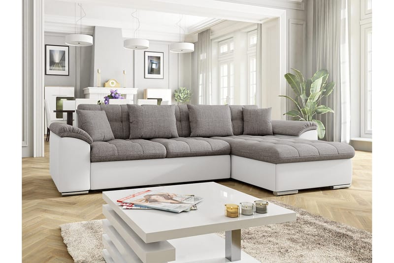 Diana Sovesofa med diva 280x160x76 cm - Møbler - Sofaer - Lædersofaer
