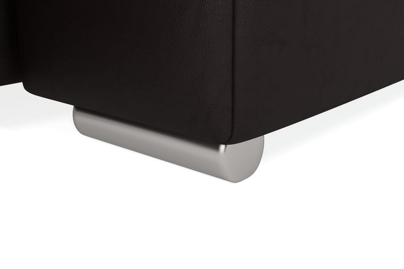 Dynir Hjørnesovesofa Chaiselong med Opbevaring Højre - Beige/Brun - Møbler - Sofaer - Lædersofaer