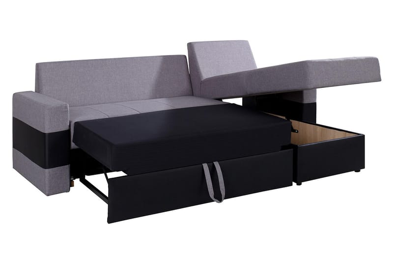 Gordia Sovesofa med diva 234x82x156 cm - Møbler - Sofaer - Lædersofaer