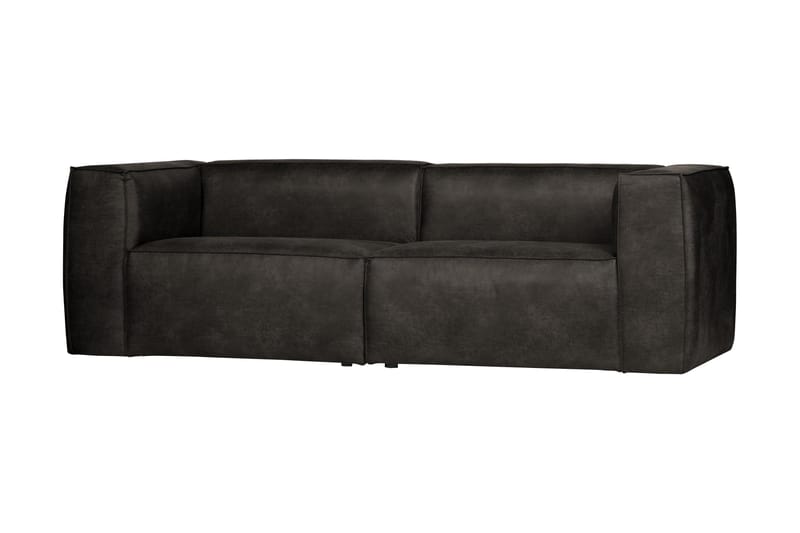 Harlow 3,5-pers Sofa - Sort - Møbler - Sofaer - Lædersofaer
