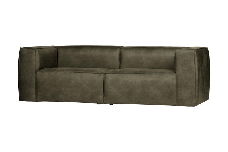 Harlow 3,5-pers Sofa - Grøn - Lædersofaer - 3 personers sofa