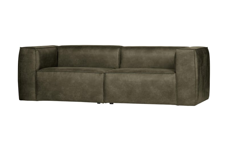 Harlow 3,5-pers Sofa - Grøn - Møbler - Sofaer - Lædersofaer