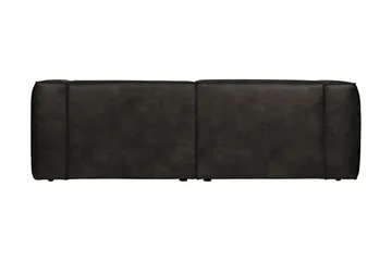 Harlow 3,5-pers Sofa - Sort - Møbler - Sofaer - Lædersofaer