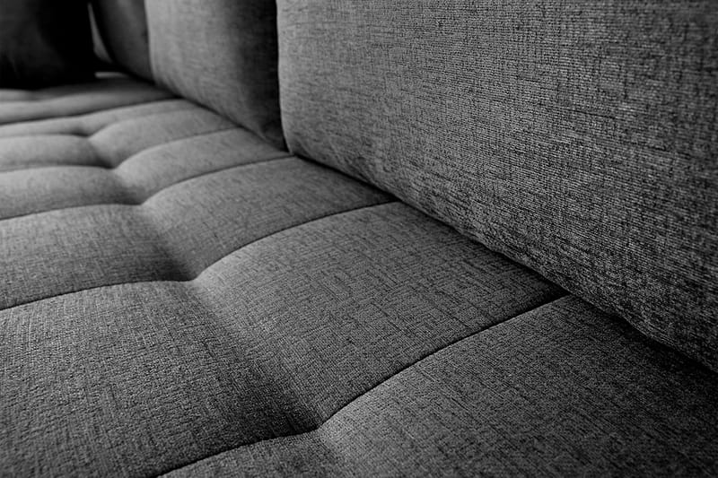 Irja Chaiselong Sovesofa 4-pers Vendbar - Sort - Møbler - Sofaer - Lædersofaer