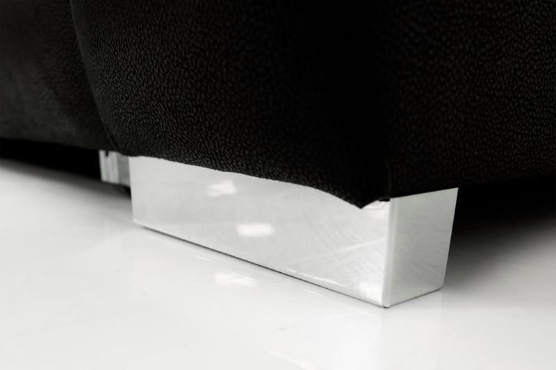 Irja Chaiselong Sovesofa 4-pers Vendbar - Sort - Møbler - Sofaer - Lædersofaer