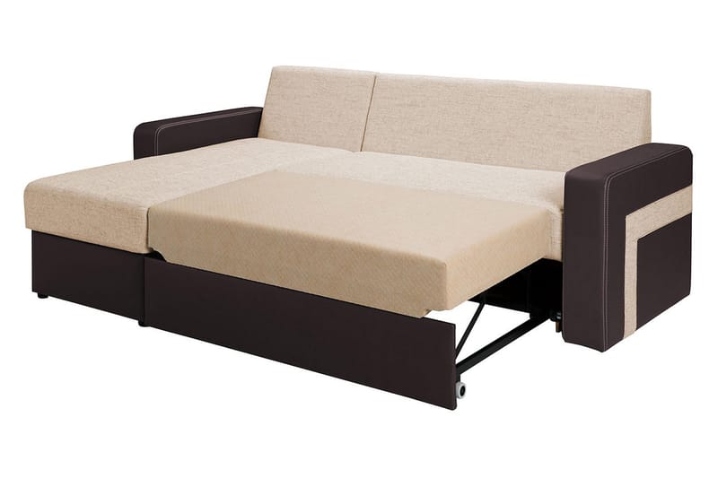 Kold Sovesofa med diva 234x156x82 cm - Møbler - Sofaer - Lædersofaer