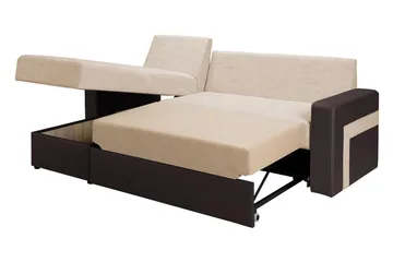Kold Sovesofa med diva 234x156x82 cm - Møbler - Sofaer - Lædersofaer