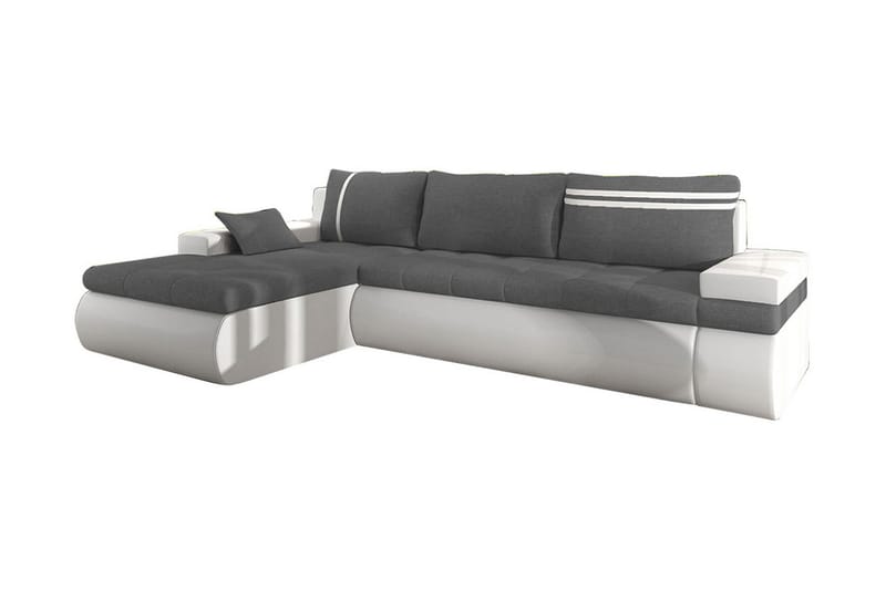 Lavona Chaiselongsovesofa Venstre, Grå/Hvid