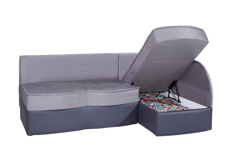 Lido Hjørnesovesofa 202x145x86 cm - Lilla - Møbler - Sofaer - Lædersofaer