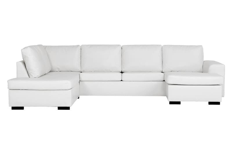 Link 5-personers Venstrevendt U-formet X-Large Sofa med Divan og Chaiselong i Stof - Hvid - Møbler - Sofaer - Lædersofaer
