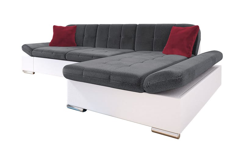 Malwi Sovesofa med diva 278x162x76 cm - Sovesofaer - Sovesofa chaiselong - Lædersofaer - Velour sofaer