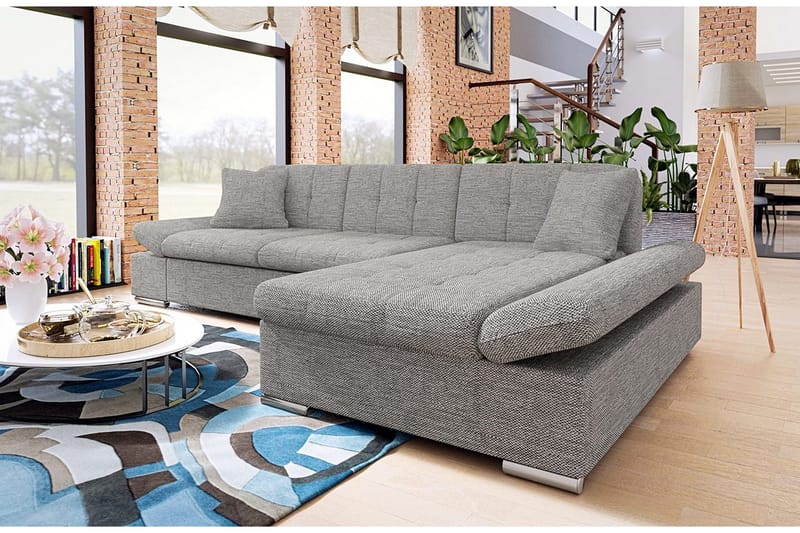 Malwi Sovesofa med diva 278x162x76 cm - Møbler - Sofaer - Sovesofaer - Sovesofa chaiselong