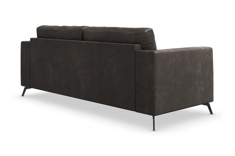 Ocean Lyx 3-Pers. Sofa - Sort/Læder - Lædersofaer - 2 personers sofa