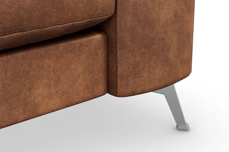 Ocean Lyx 3-personers Sofa i Kunstlæder - Brun - Møbler - Sofaer - 3 personers sofa