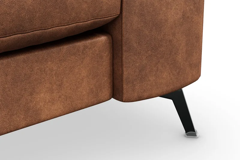 Ocean Lyx 3-personers Sofa i Kunstlæder - Brun - Møbler - Sofaer - 3 personers sofa