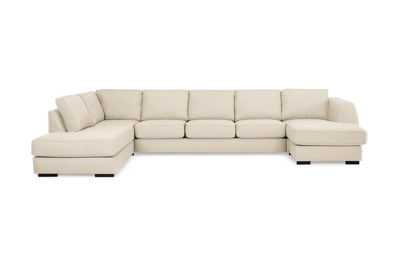 Optus U-sofa Large med Chaiselong Højre - Beige - U Sofa
