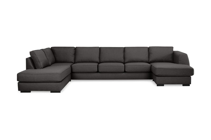 Optus U-sofa Large med Chaiselong Højre - Mørkegrå - U Sofa