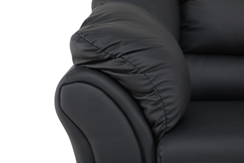 Salvador 3-Pers. Sofa Kunstlæder - Sort/Kunstlæder - Møbler - Sofaer - Lædersofaer