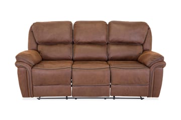 Saranda 3-personers Sofa - Brun - Møbler - Sofaer - Recliner sofaer - 3 personers biograsofa & reclinersofa