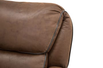 Saranda 3-personers Sofa - Brun - Møbler - Sofaer - Recliner sofaer - 3 personers biograsofa & reclinersofa