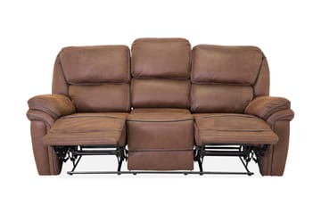Saranda 3-personers Sofa - Brun - Møbler - Sofaer - Recliner sofaer - 3 personers biograsofa & reclinersofa