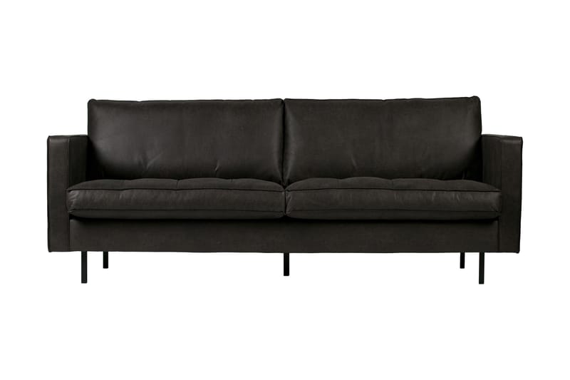 Teton 2,5-pers. Sofa - Sort - Lædersofaer - 2 personers sofa