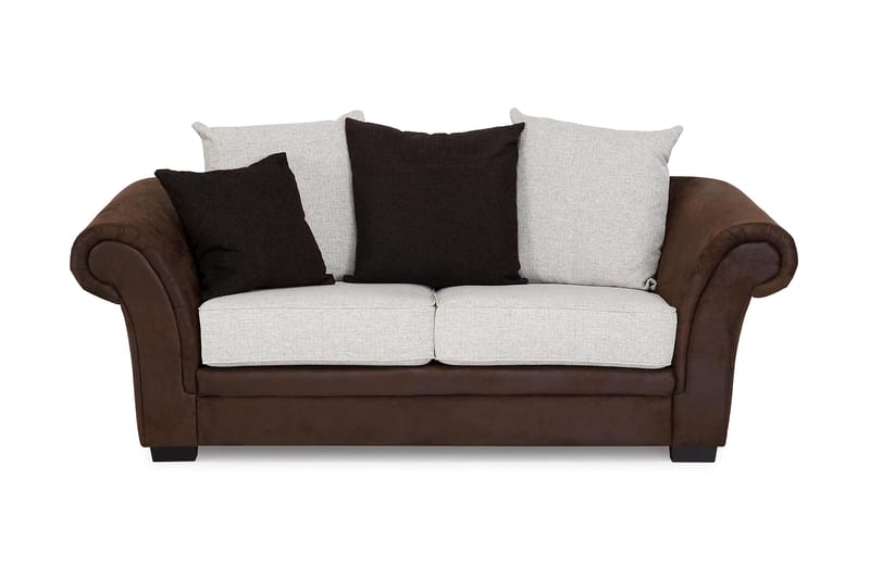 Toronto 2-pers Sofa - Brun/Beige - Lædersofaer - 2 personers sofa