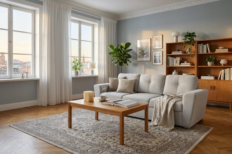 Leia 3-personers Sovesofa i Stof - Beige - Møbler - Sofaer - Sovesofaer