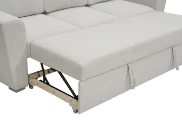 Leia 3-personers Sovesofa i Stof - Beige - Møbler - Sofaer - Sovesofaer