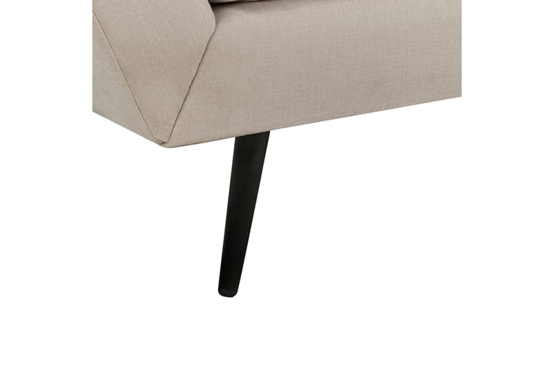 Lenvik Sofa 3-personers - Beige/Sort - Møbler - Sofaer - Velour sofaer