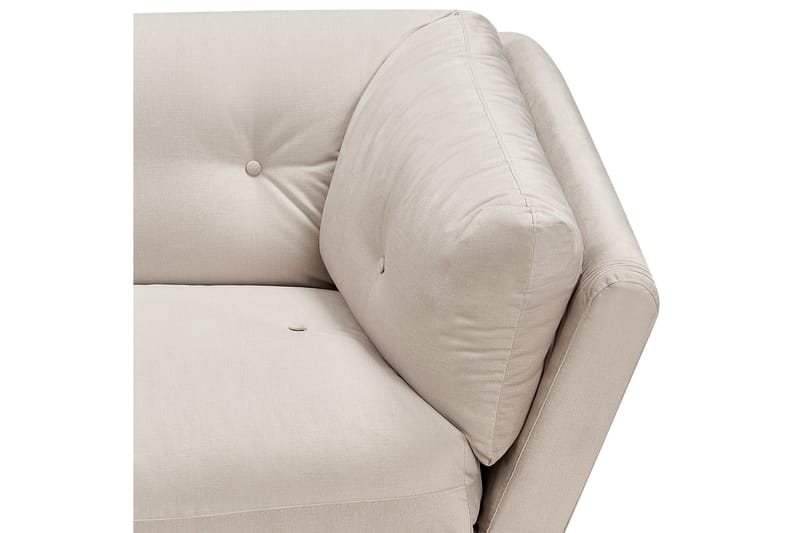 Lenvik Sofa 3-personers - Beige/Sort - Møbler - Sofaer - Velour sofaer