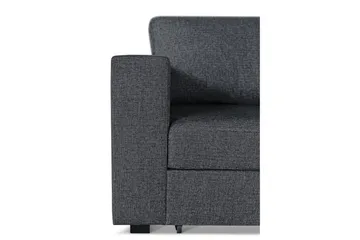 Leo Sovesofa 3-pers med Chaiselong Højre - Mørkegrå - Møbler - Sofaer - Sovesofaer