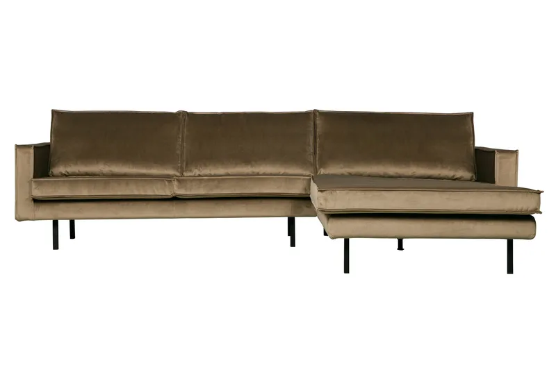 Lissbon Sofa med Chaiselong Højre, Taupe