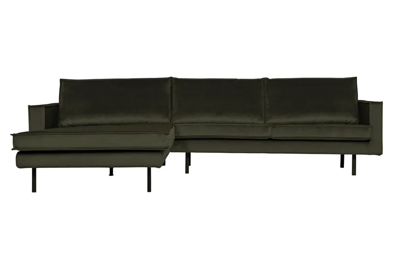 Lissbon Sofa med Chaiselong Venstre, Mørkegrøn