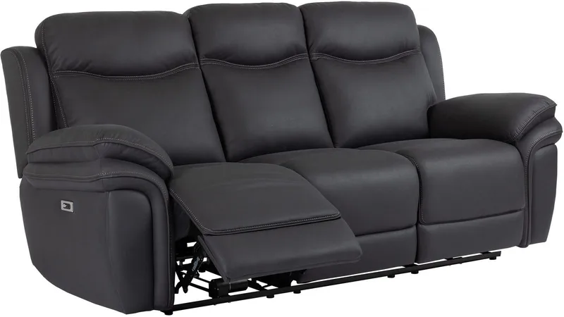 Livaro reclinersofa 3-personers elektrisk, Sort