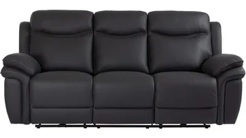Livaro reclinersofa 3-personers elektrisk - Sort - Møbler - Sofaer - 3 personers sofa