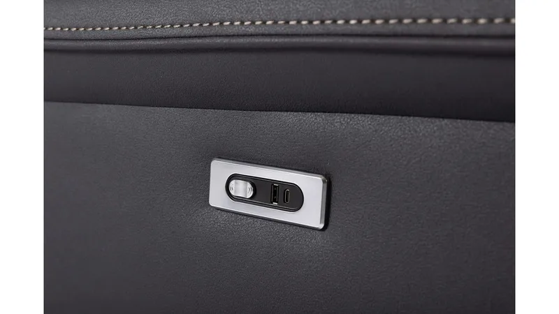 Livaro reclinersofa 3-personers elektrisk - Sort - Møbler - Sofaer - 3 personers sofa