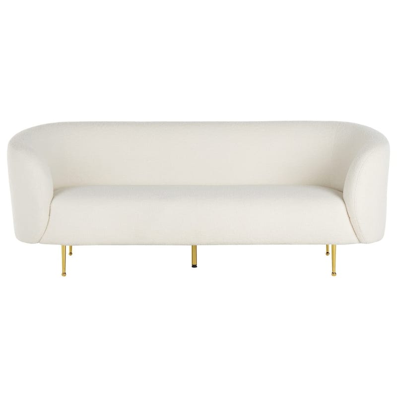 Loen 3-personers Buet Sofa i Bouclé - Offwhite - Møbler - Sofaer - 3 personers sofa