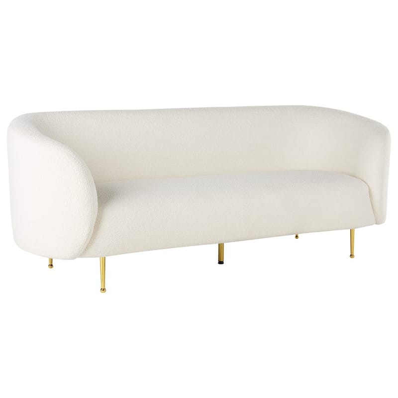 Loen 3-personers Buet Sofa i Bouclé - Offwhite - Møbler - Sofaer - 3 personers sofa