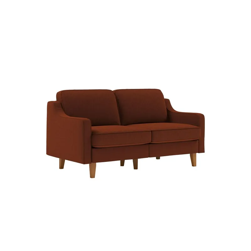 Lorvas 2-personers sofa, Brun/Rosa